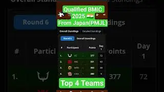 Qualified BMIC 2025 🇮🇳from Japan (PMJL) #bgmi #pubgmobile #youtubeshorts