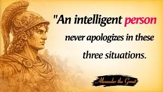 A Smart Person Never Apologizes in These 3 Situations || Best English Quotes of Alexander the Great