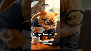 Cat Logic: Never Learn 😵 #viral #cat #catlogic #viralvideo #ai