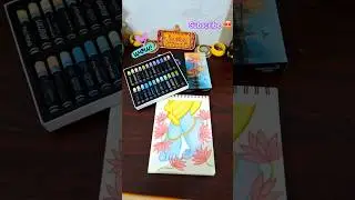 Let's review Brustro Oil Pastels 🤩#trending #viral #brustro #ytshorts #unboxing #oilpastel #art #yt