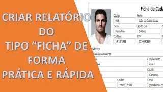 Criar relatório do tipo 