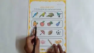 Playgroup Worksheet || Learn how to do odd one out || Circle the odd one from each row