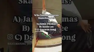 Who founded Stereo Skateboards? #trueskate #skateboarding #skateboard #skate
