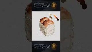 Melukis Roti menggunakan Ibis Paint | Digital Watercolor | SketchZa