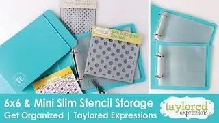 6x6 & Mini Slim Stencil Storage Solutions | Get Organized | Taylored Expressions