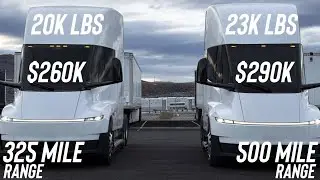 Вес и цена Tesla Semi раскрыты.