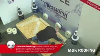 M&K ROOFING liquid rubber roofing demo