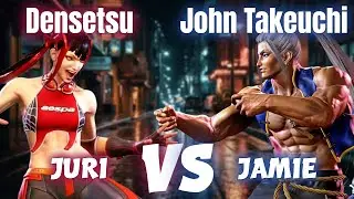 SF6 🔥 Densetsu (#2 Ranked Juri) vs John Takeuchi (#1 Ranked Jamie) 🔥 High-Level Matches