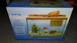 Распаковка аквариума Top Fin Betta Bamboo Waterfall