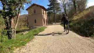 Ciclo pedonale Umbertide Gubbio (Laghetto Terradura) - 4k Gopro