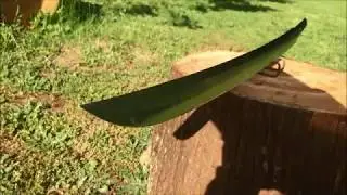 Multi-alloy titanium katana blade