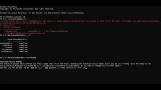 Execution Policy Error and Fix in Windows  #Windows #technology #powershell