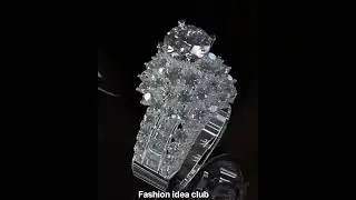 Designer Partywear Rings New trendy adjustable silver diamond ring#shorts #viral #ring #ytshorts #yt
