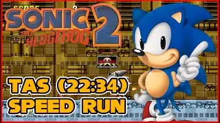 TAS - Sonic The Hedgehog 2 - Full Game Speed Run (22:34)