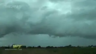 Stockbridge , WI Outflow Clouds Timelapse- June 30, 2016