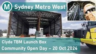 A Look at the Clyde TBM Launch Box for Sydney Metro West