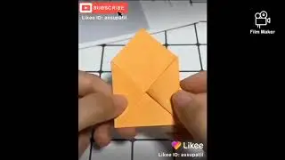 How to make a paper kissing lips /Origami Mouth.
