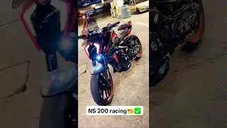 Ns 200 MODIFICATION‼️Ns 200 modified headlight transformer KTM DUKE 390💥#ns200 #modified #shorts #ns