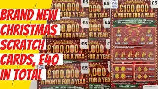 New Christmas scratch cards for you to enjoy. 8 in total and lots of wins. UK lottery 2021 cards