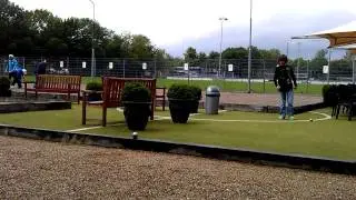 Petanque-Demo tireren Milan en Mauro-LBF Lisse