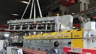 China straight line wire drawing machine in factory