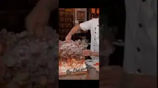 Baked Alaska cake by famous pastry chef.