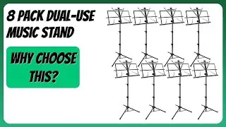 REVIEW (2025): 8 Pack Dual-Use Music Stand. Features