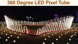 360 degree 3D LED pixel tube for stage event fashion show lighting