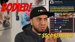 Why European FGC WON'T play ONLINE! & Idom Destroys MONEY MATCH!