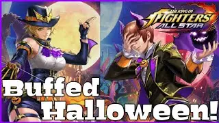 Halloween Chris and Alice buffed plus coin farming in Halloween Dungeon! King of Fighters All Star