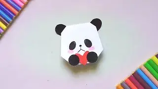 Cute panda love card || greeting card idea for Birthday | Valentine's day