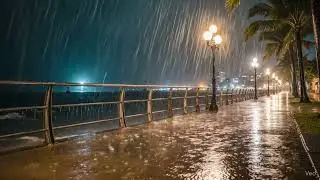 Cape Town Rain sounds at Night