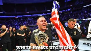 UFC star hopes to get on White House fight card after campaigning with Trump to 'save America.