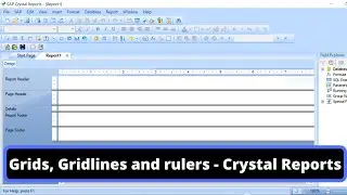 Add Grid, Gridlines Or Ruler - Crystal Report