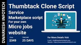 Thumbtack clone script : Get your own php micro jobs website with service marketplace script2018