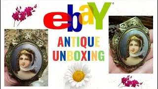 eBay Antique Victorian Miniature Portrait Pin Brooch Unboxing - Queen Louise Of Prussia Just Arrived