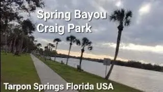 Spring Bayou at Craig Park in Tarpon Springs Florida USA
