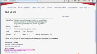 KU Libraries - Get at KU