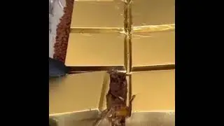 Gold chocolate cutting skills|Odly Satisfying Video #viral #shorts #instagram