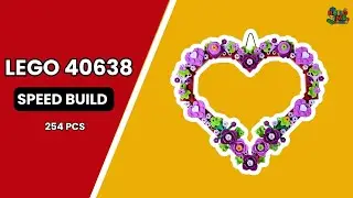 LEGO Украшение Сердце 40638 ❤️ Красивый Декор Speed Build (4K)