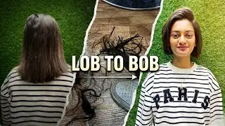 Long Bob to Sharp Bob ✂️ Clean & Classy Haircut Transformation | Pineapple Salon
