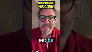 ❇️ Ciechi parziali: Pensione + Indennit&agrave; speciale ➡️ +550&euro;/mese