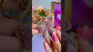 Add some Sparkle to your life🎀✨ #bow #sparkle #keychain #blingbling #bling #pink #kawai #kawaii