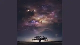 The stars shine brightly in the sky