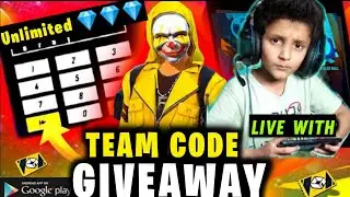 Free Fire Live Team Code Giveaway | Free Fire Live Giveaway