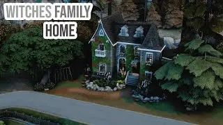 WITCHES FAMILY HOME 🧙‍♀️🧹// Sims 4 Speed Build