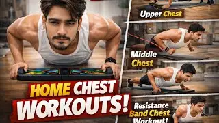 Best Chest Workout For Home ! Bodyweight and Band Chest Workout #fitnvin #fitness 