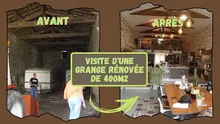 Visite d'une grange rénovée de 400m2 - Home tour