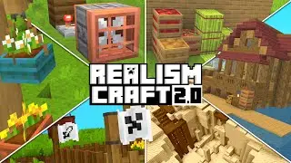 RealismCraft 2.0 Update - Novos Blocos, M&oacute;veis e Estruturas - Minecraft PE (Bedrock) PARTE 3