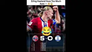 Erling Haaland shocked the Israel football team 🔥🇮🇱